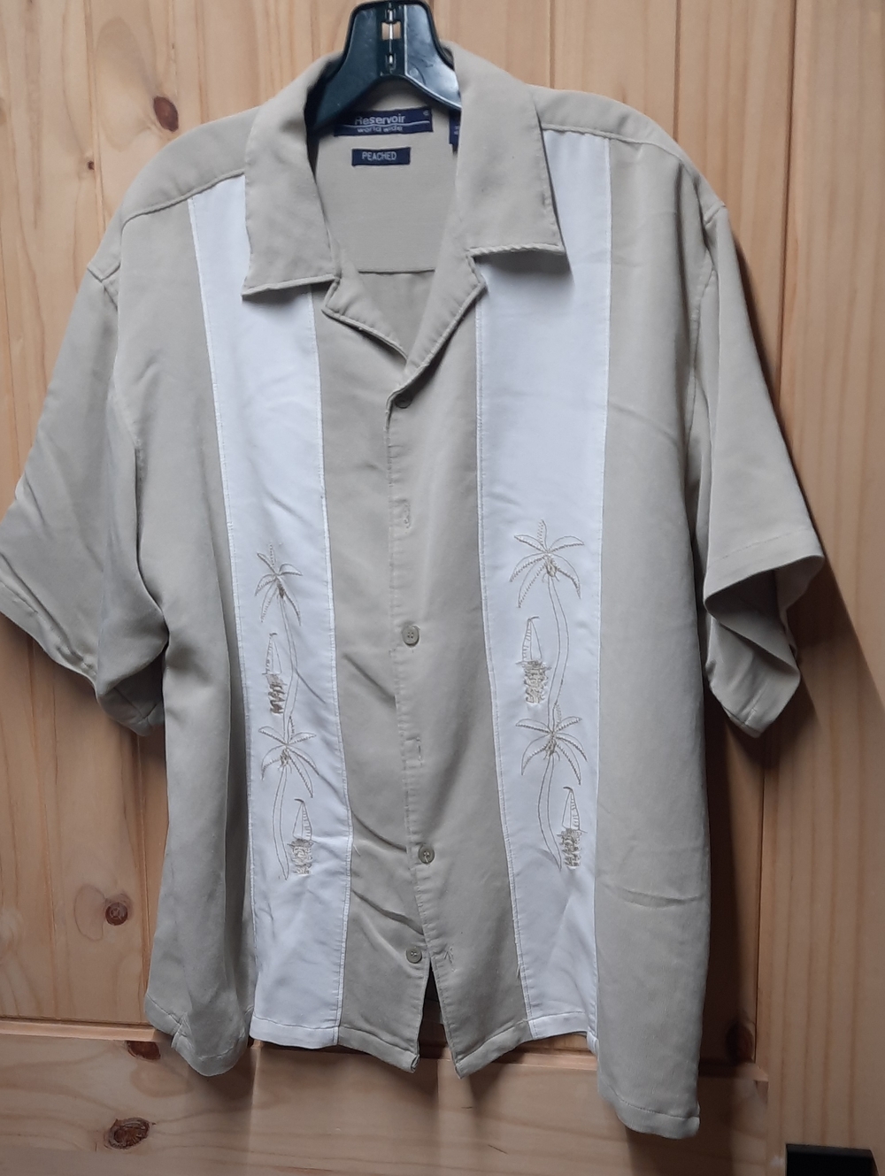 Reservoir World Wide Mens Short Sleeve Hawaiian Shirt GUC